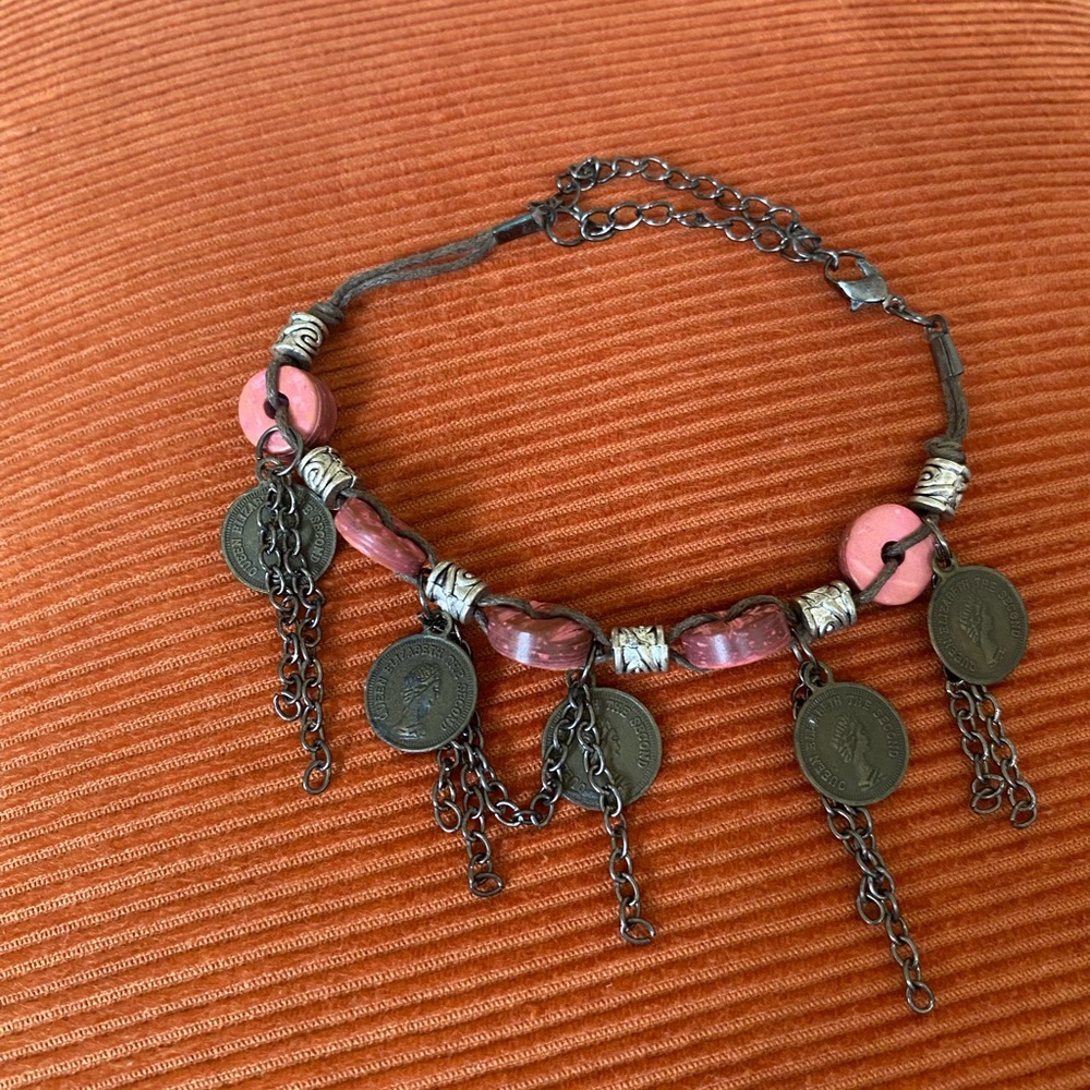 Vintage Coin/Charm Ankle Bracelet